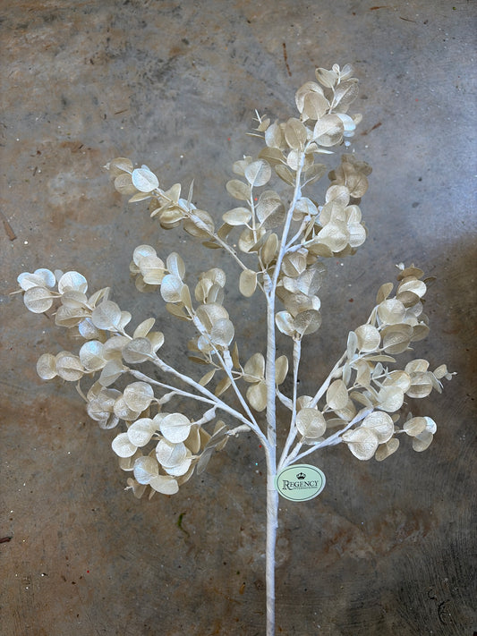 27in Pearl Eucalyptus Spray - Premium Greenery for Wreaths, Arrangements and Home Decor Regency
