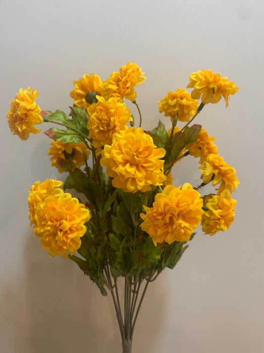 16in Marigold Bush x9 YELLOW