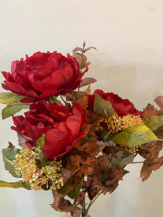 Burg Peony & Rust Maple Bush Melrose