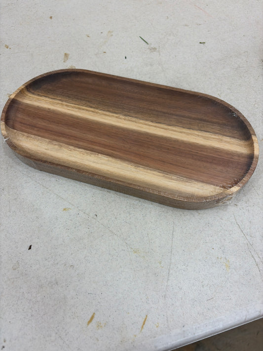 12inx6in Wood Design Tray