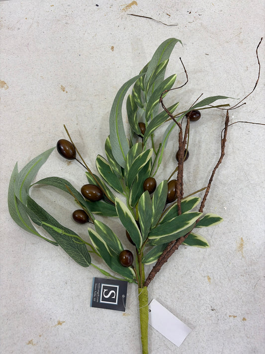 16in Olive Branch w/Fruit and Twigs