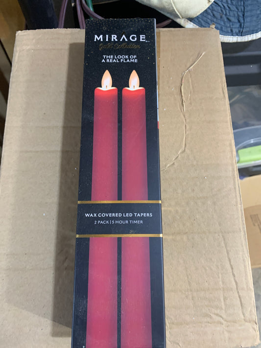 9in Wax Dipped Taper Candles SET OF 2 ggg