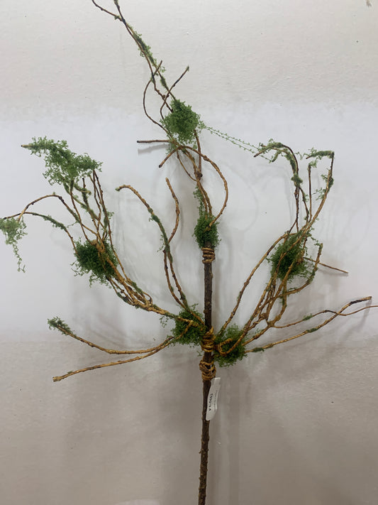 32in Moss Twig Spray