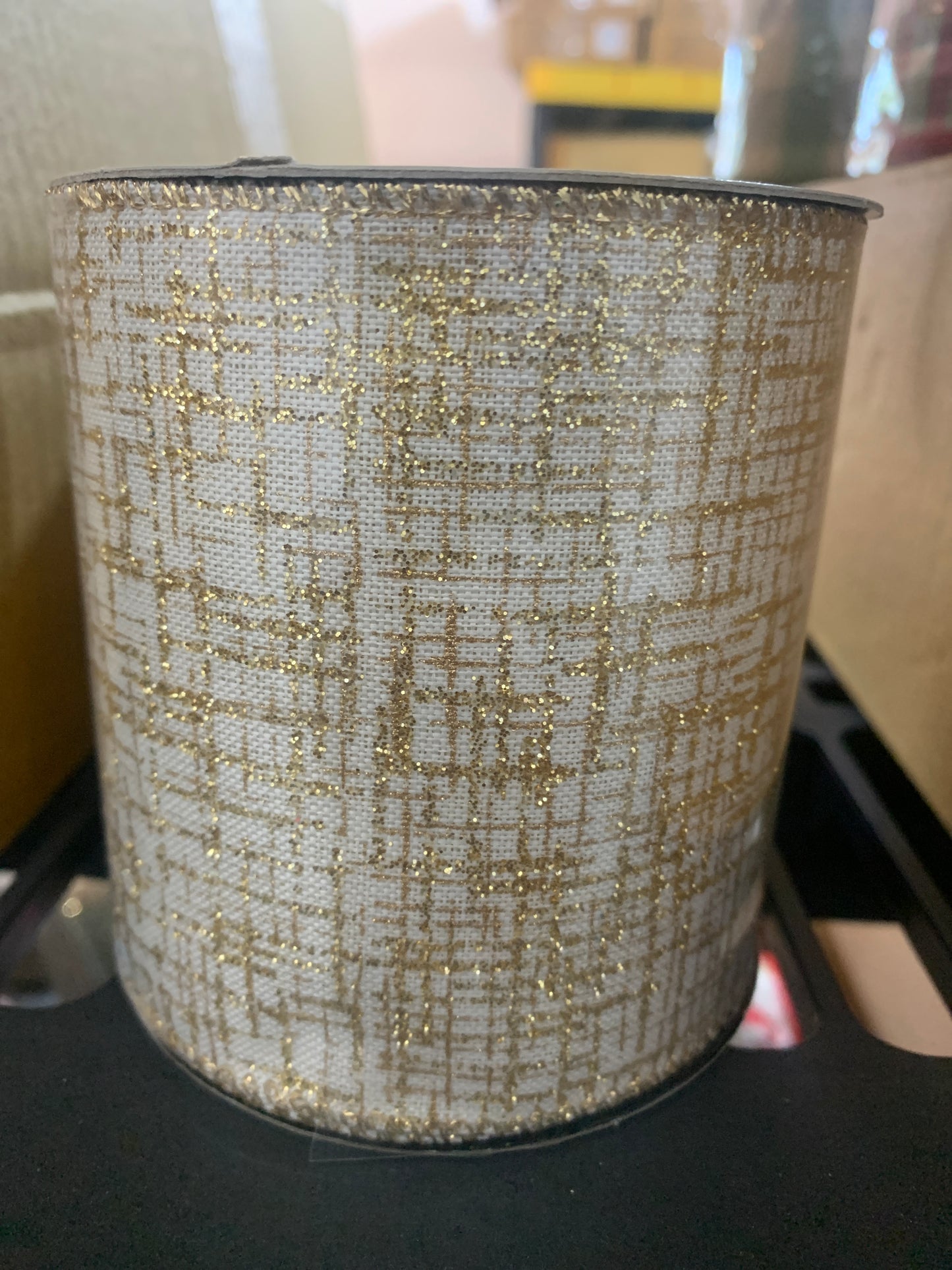 4in gold and cream