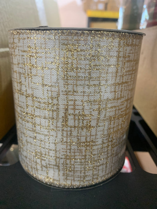 4in gold and cream