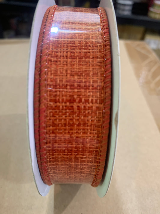 7/8inx10yd Cross Check BURNT ORANGE
