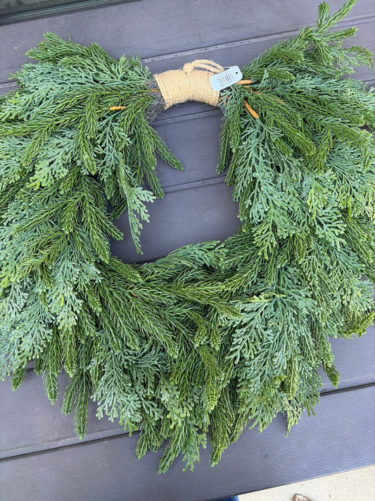 28in Dia Willow Pine/Cedar Oval Heart Wreath Frame - Premium Base for Wreaths Craig Bachman