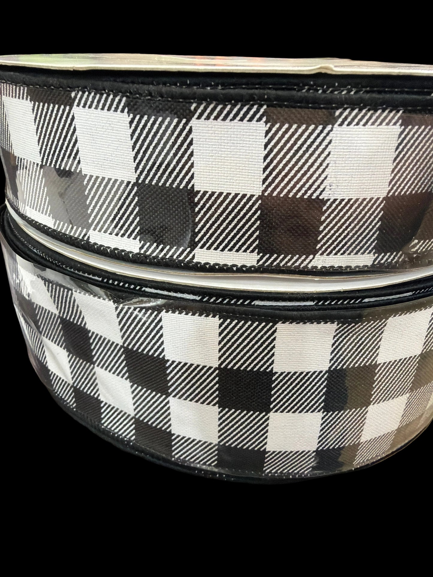 BLD007 100 YARDS Black/White Ribbon