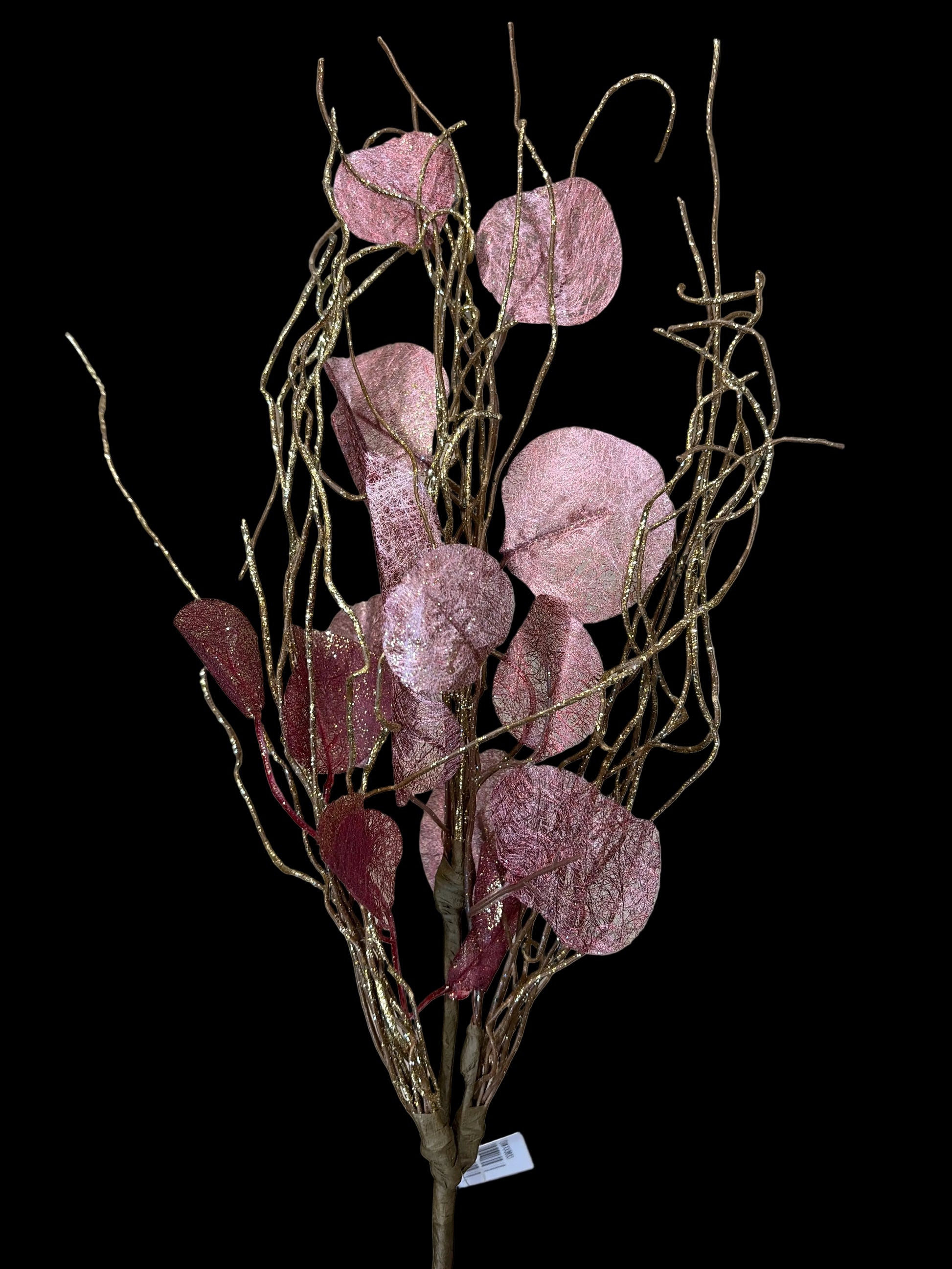 22in Mauve Eucalyptus & Gold Twigs- Premium Greenery for Wreaths, Arrangements and Home Decor Impressive