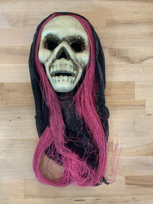 20in Witch Skull BlkPink HALLOWEEN
