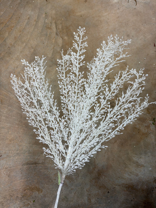 24in White Artemesia Bush - Premium Greenery for Wreaths, Arrangements and Home Decor Regency