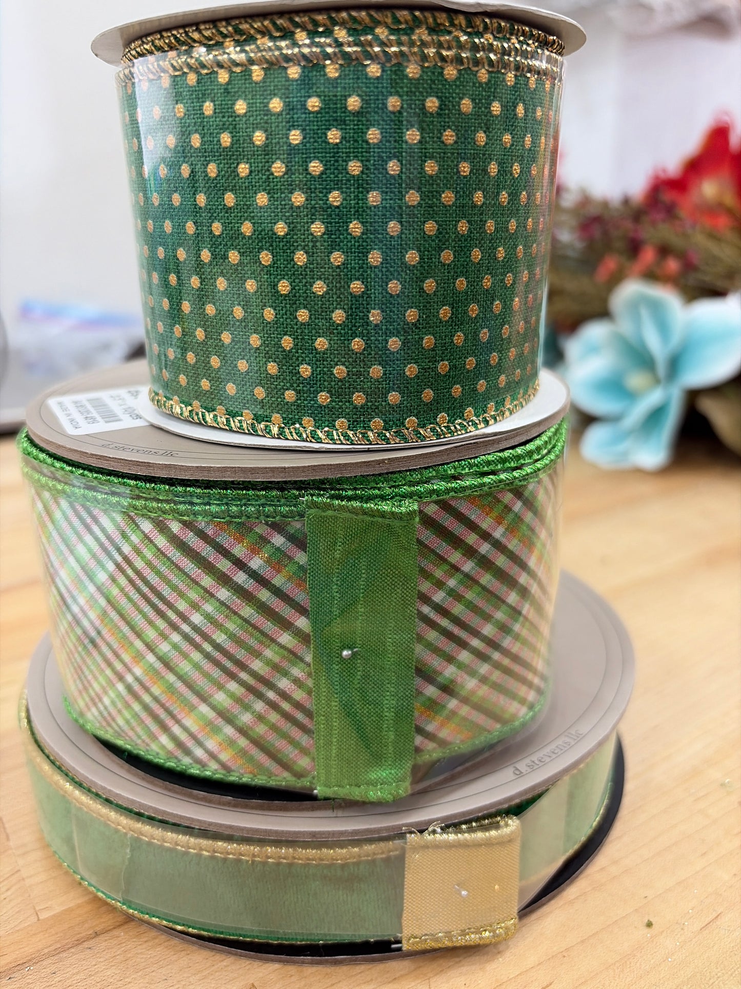 3pc Green Ribbon Bundle Brian Lane Designs