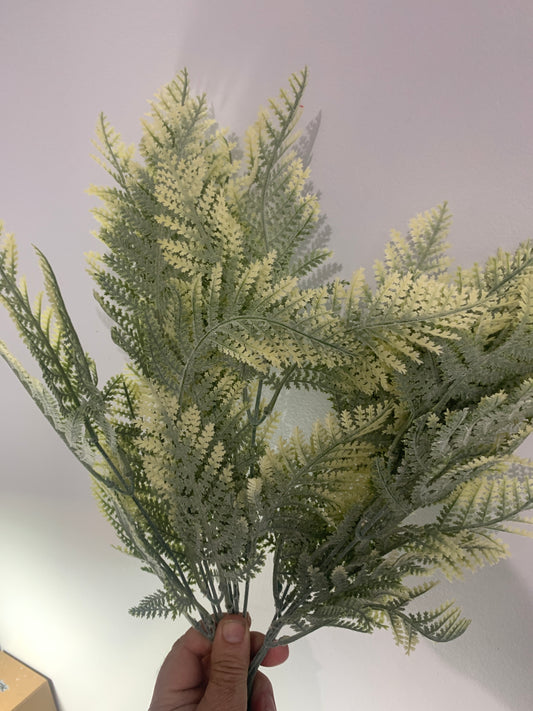 21in GREY/GREEN Leather Fern