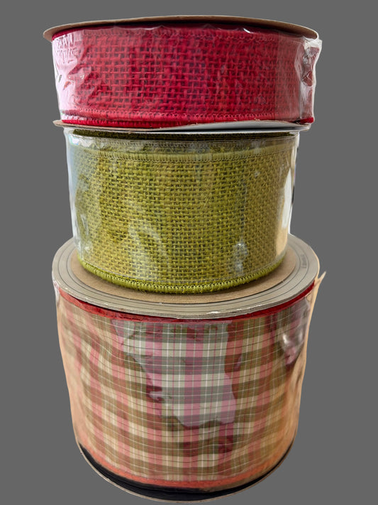 3Pc DStevens and Burlap Ribbon Bundle Brian Lane Designs