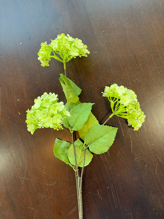 23in Green Snowball Hydrangea x3