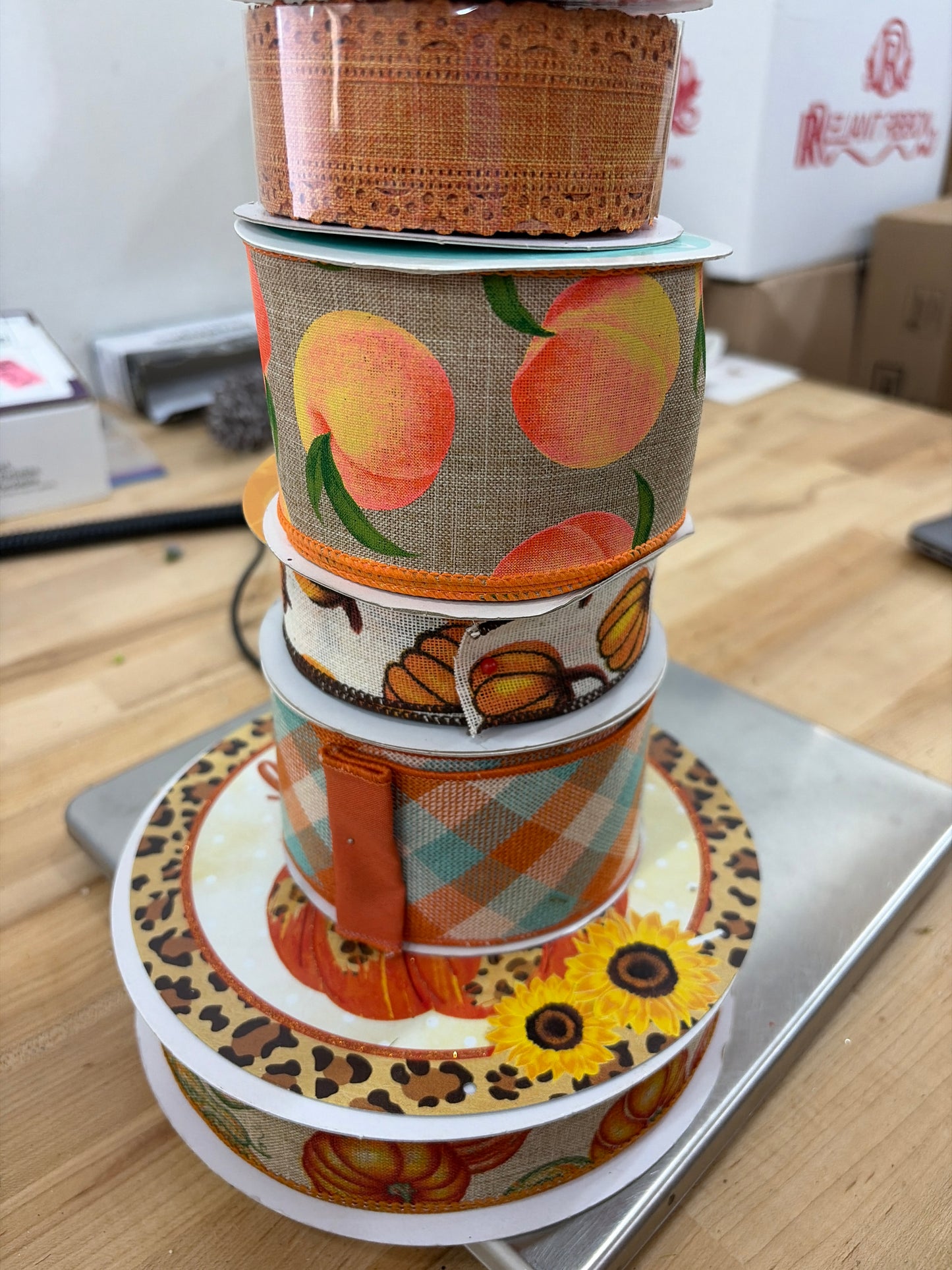 5 Fall RIbbon & a sign