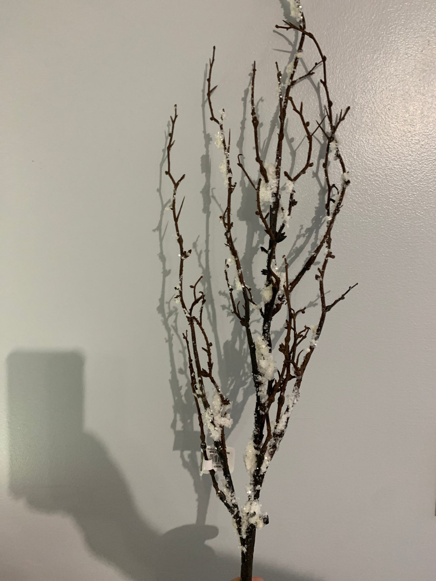 44in Snowed Twig Spray BR/SNOW