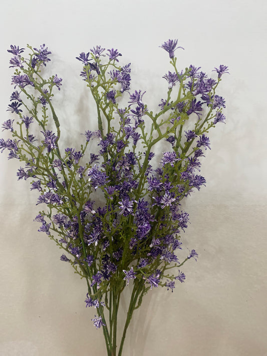 22in Purple Mini Flower Bush x7