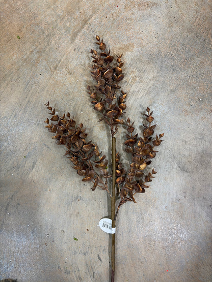 24in Copper Mini Eucalyptus Spray - Premium Greenery for Wreaths and Home Decor Regency