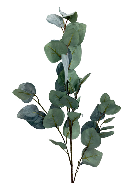 36in Dusty Grey Silver Dollar Eucalyptus Pick - Premium Greenery for Wreaths, Arrangements and Home Decor LFI