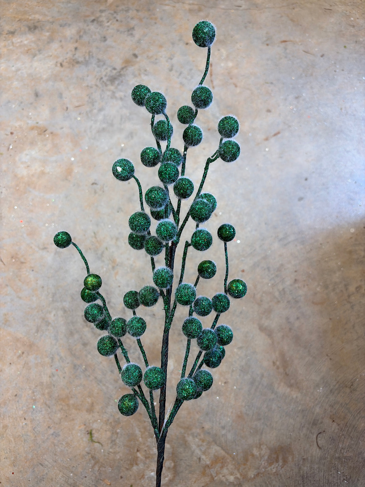 25in Green Sugared Berry - Premium Greenery for Wreaths, Arrangements and Home Decor Regency