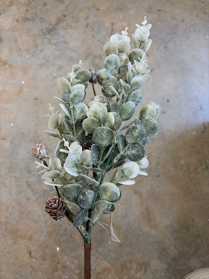 17in Sparkle Sage Eucalyptus & Birch Cones - Premium greenery for wreaths, arrangements and home decor Impressive