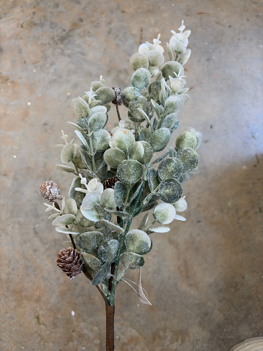 17in Sparkle Sage Eucalyptus & Birch Cones - Premium greenery for wreaths, arrangements and home decor Impressive