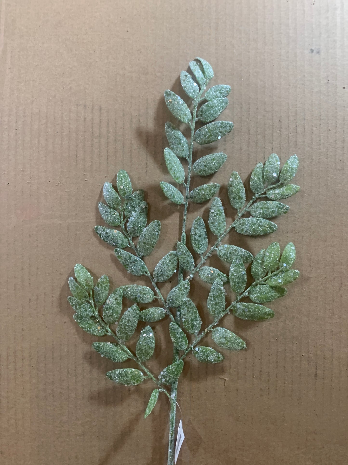 26in Sequin Leaf GREEN