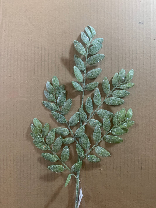 26in Sequin Leaf GREEN