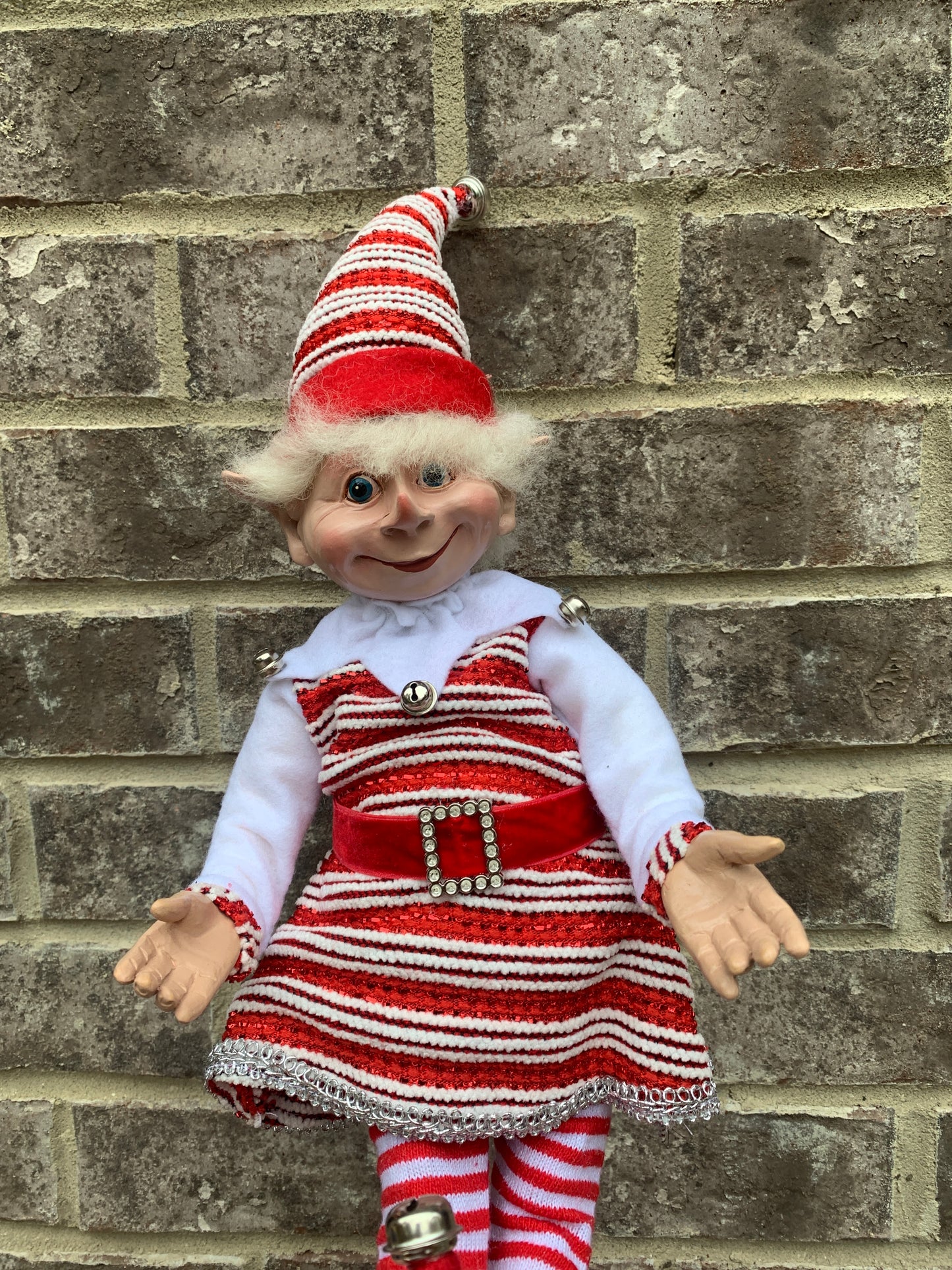 20in Peppermint Stripe Poseable ELF