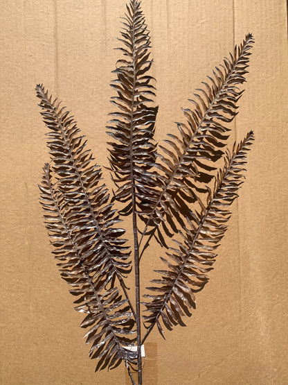 39in Brown/Taupe Fern Frond Spray aaa