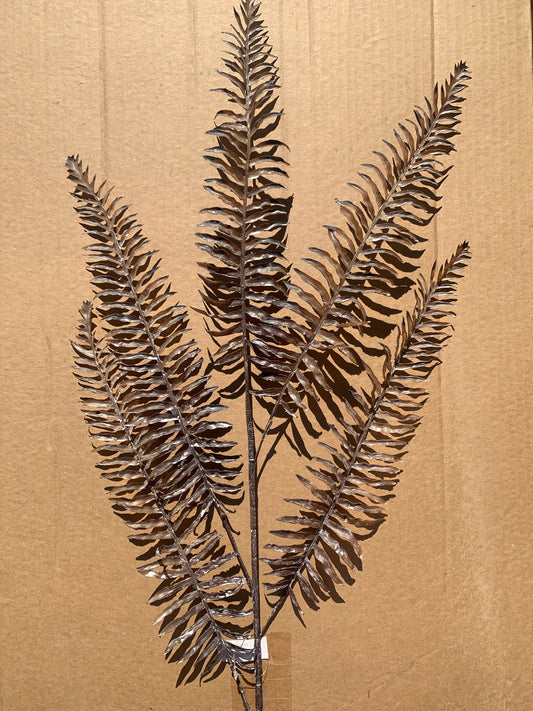 39in Brown/Taupe Fern Frond Spray aaa