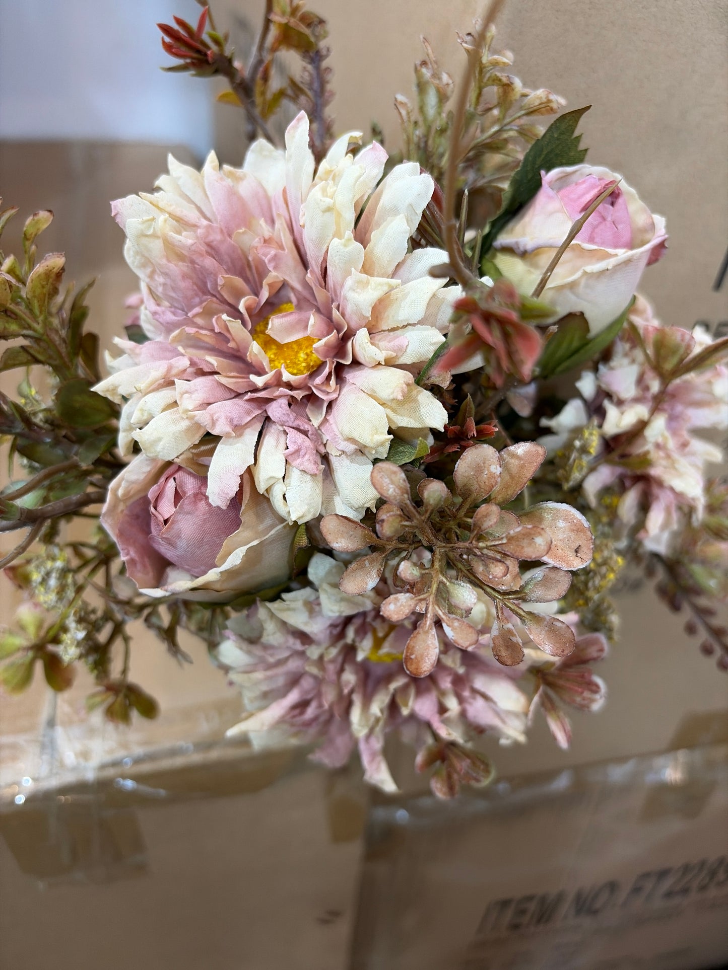 17in Mauve Mixed Floral Bundle x6