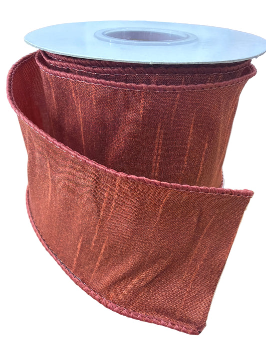 2.5in x10yd Dupioni Supreme RUST Reliant