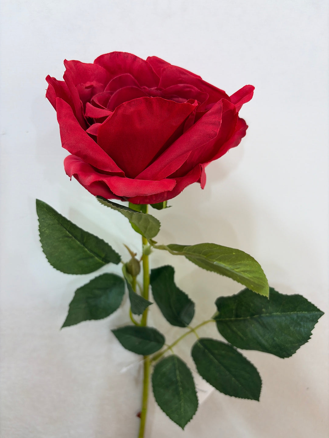 32in BLOOMING RED Tea Rose - Premium Artificial Flower for Wreaths, Arrangements & Home Decor