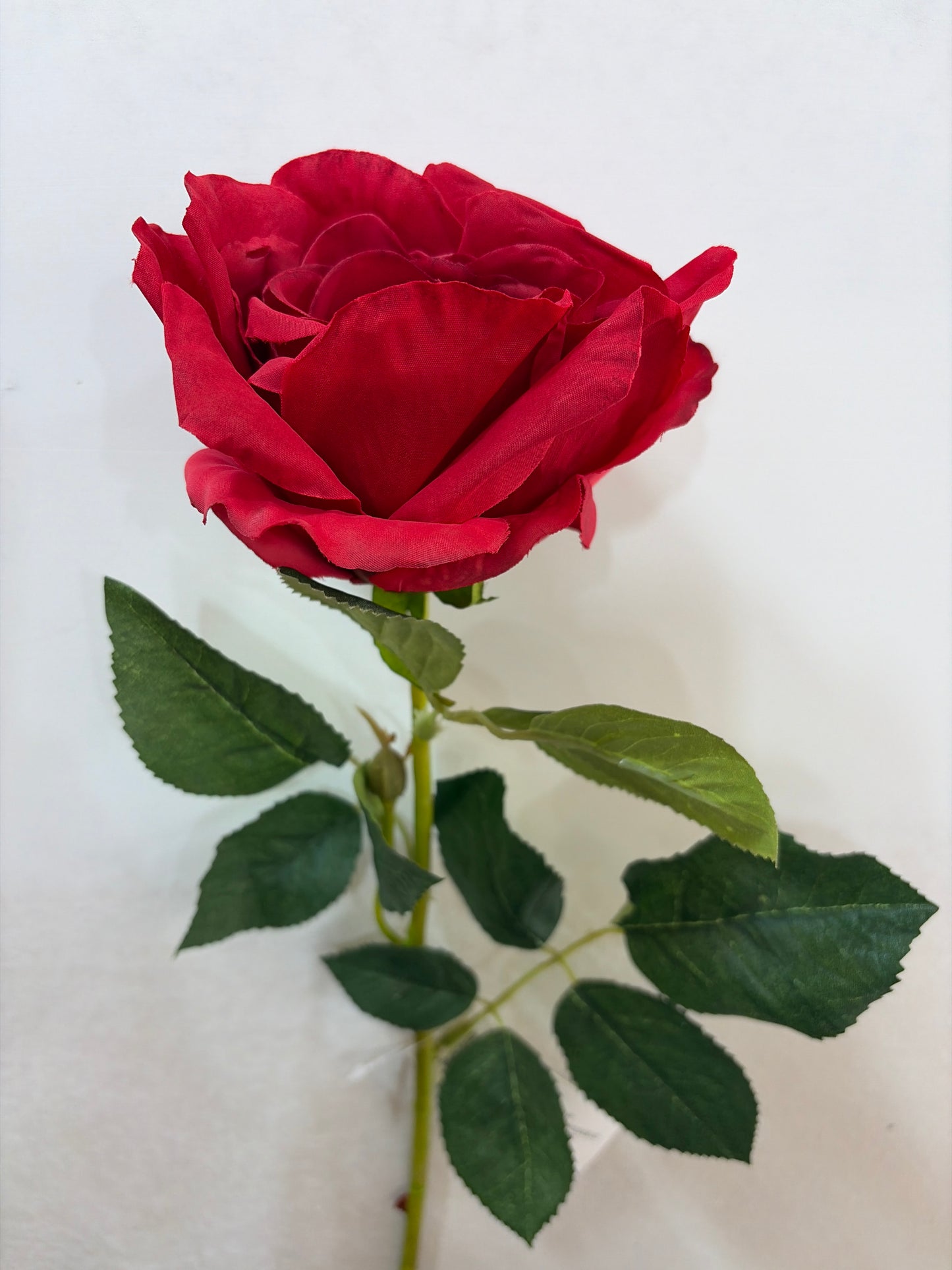 32in BLOOMING RED Tea Rose - Premium Artificial Flower for Wreaths, Arrangements & Home Decor