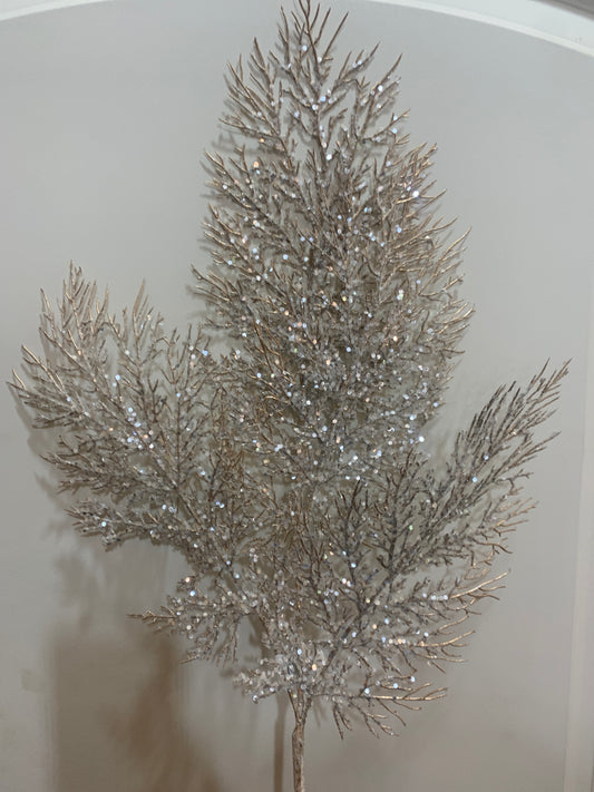 36in Glitter Sequin Lace Cedar CHAMPAGNE