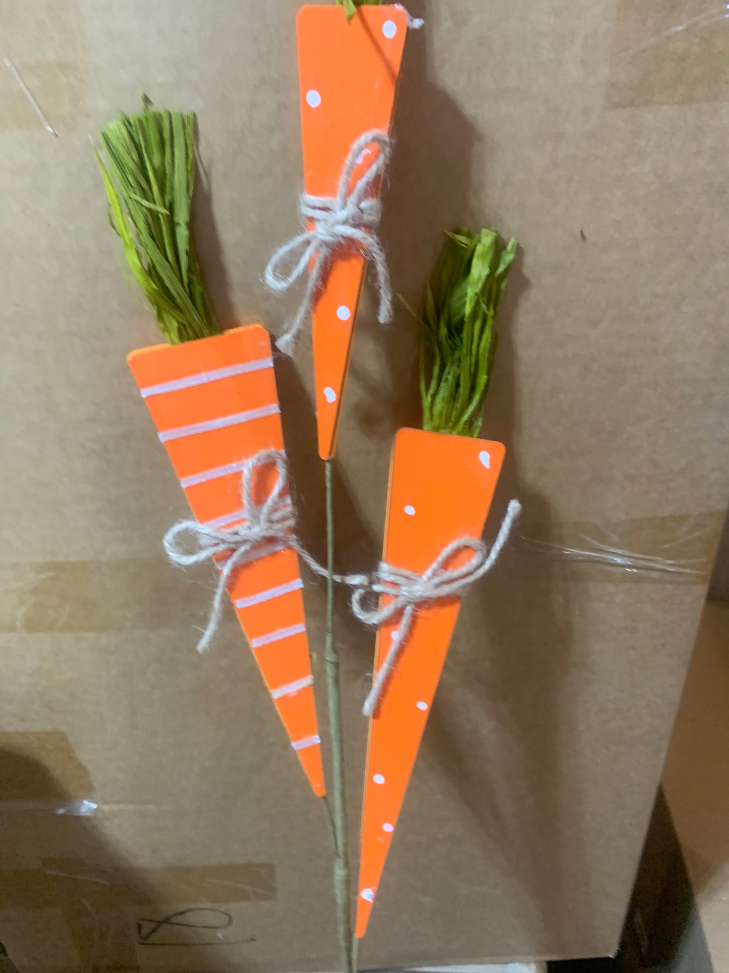 Wooden Carrot x3