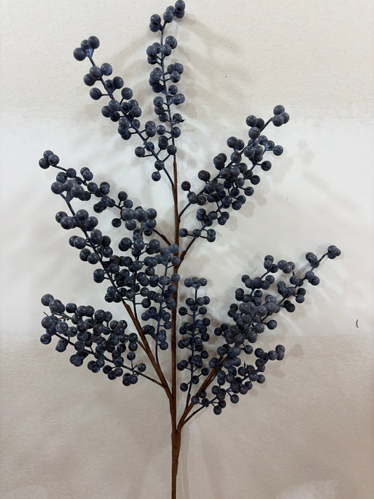 36in Blue Berry Spray