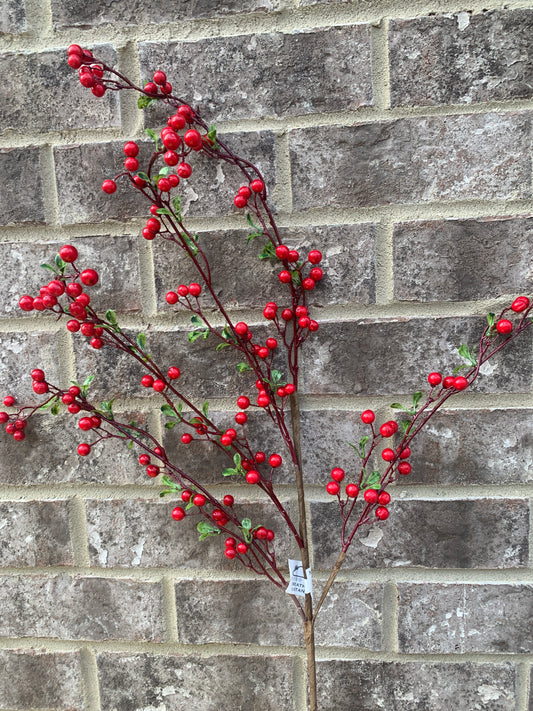 All Weather RED Berries SMALL Leaves