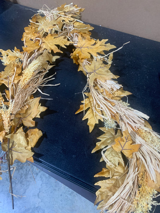 6ft Mixed Leaves Garland