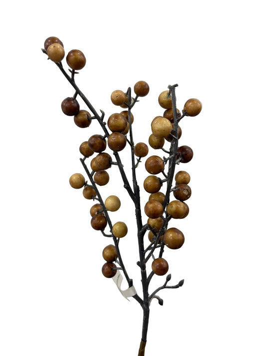 14in Beige Berry Pick Select Artificial