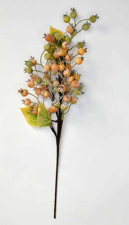 18in GREEN/ORANGE Berry w/Leaves Fantastic Crafts