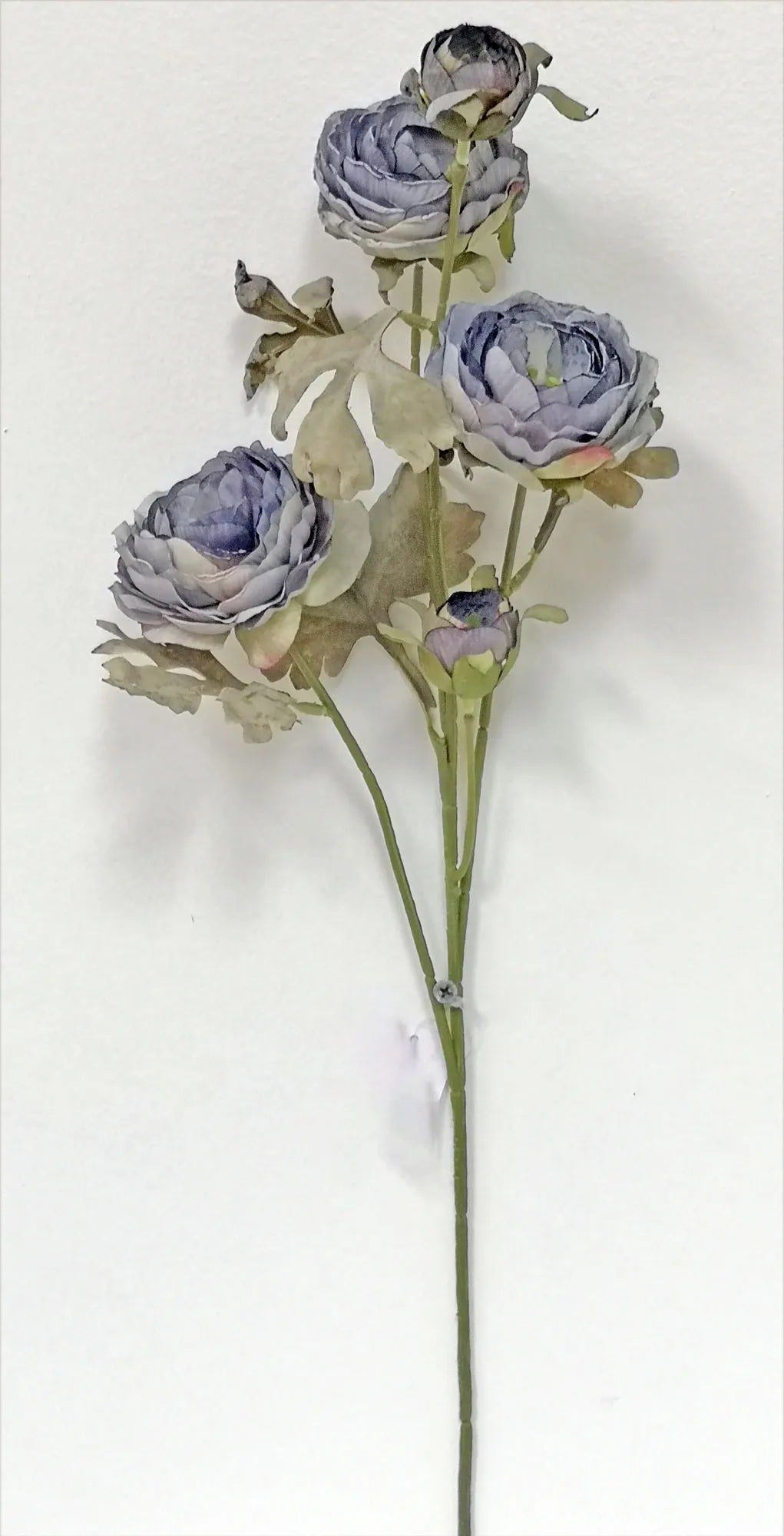 27in Dusty Blue Ranunculus Spray - Premium Floral for Wreaths, Arrangements and Home Decor (Copy) Allstate