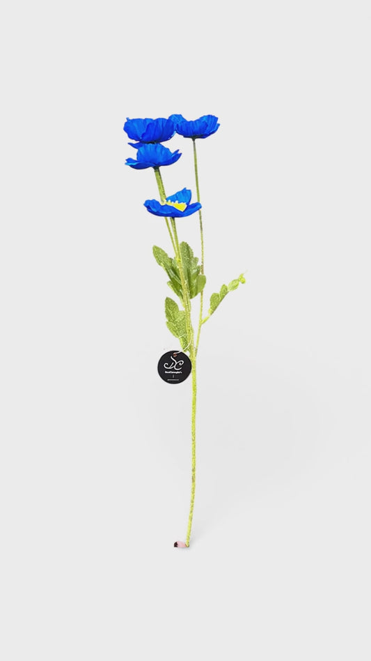 23in Blue Poppy