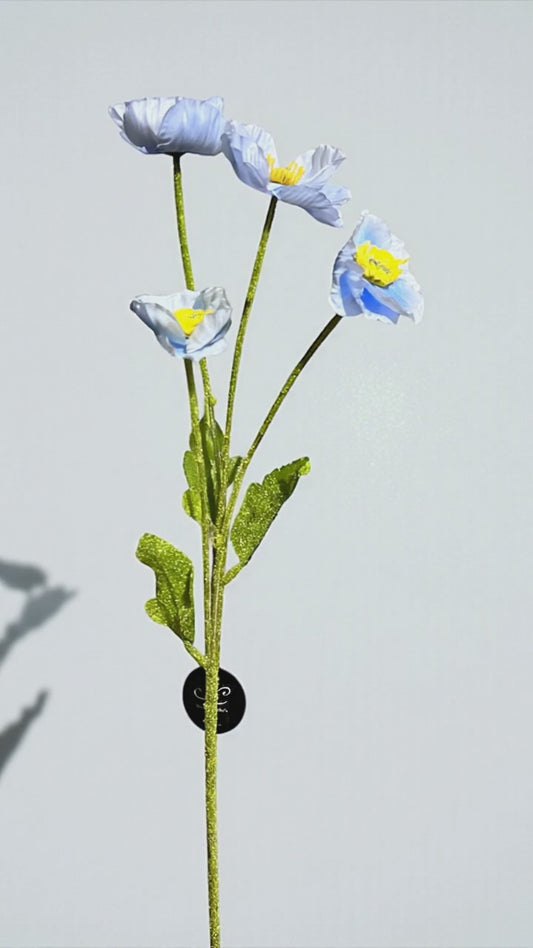 23in Lt Blue Poppy