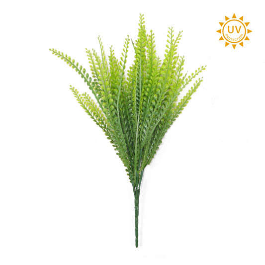 16in UV TT Bead Grass x7 - Premium Artificial Greenery for Wreaths, Arrangement & Home Decor