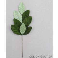 22in Velvet Magnolia Leaves GREEN