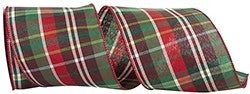 4in Plaid Tradition RED/GREEN Reliant