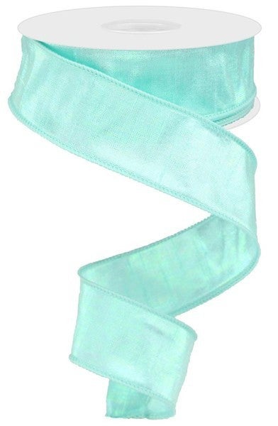1.5inx10yd Iridescent Dupioni MINT
